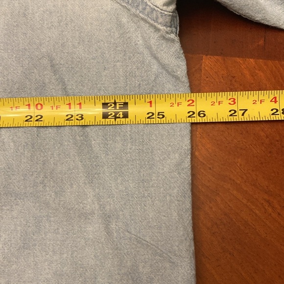 Wrangler Men’s Shirt XL Blue Button Down - Picture 5 of 7